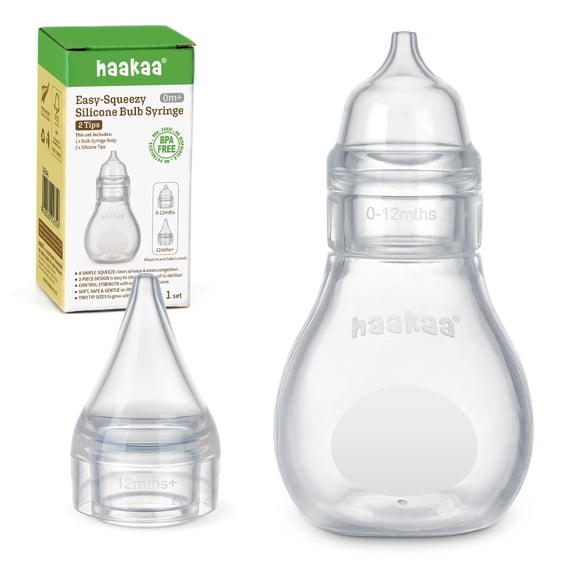 Aspirador nasal para bebés Haakaa Easy-Squeezy Silicone 0m+