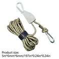 thumbnail image 2 of 6mmx5m Reflective Tent Guyline With Metal Pulley For Outdoor Use, 2 of 3