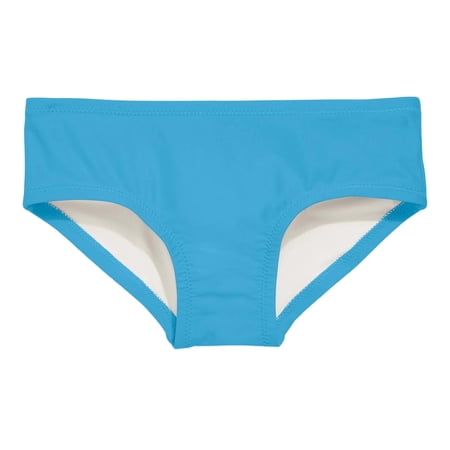 Bainana Toddler Girls Pure Swim Shorts Elastic Waist Triangle Leg Swimwear Lightweight Casual Little Girls Summer Pool Beach Vacation Swim Trunks Sky Blue2 Size 3-4 Years