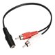 thumbnail image 2 of Sywqhk Adaptador Y de 3,5 mm Cable de audio Estéreo Hembra Mini Jack a 2 RCA Adaptador macho, 2 of 7
