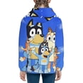 thumbnail image 4 of Lsque Bluey Patten Youth Hoodie Sweatshirt Pullover with Kangaroo Pocket Boys and Girls Hoodie Warm Hoodie for Kids, 4 of 8