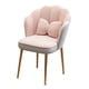 thumbnail image 1 of Silla de tocador elegante asiento tapizado para dormitorio salón de belleza vestidor gris rosa, 1 of 8
