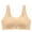 Khaki, variant on Bigersell Full-Coverage Bras for Women Push-up Padded Bra Women's Bras No Underwire Hook and Eye Bra Closure Full Figure Bras for Women Solid V-Neck Sports Bra Bralettes Gray XL