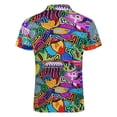 thumbnail image 5 of Mola De Panama Ocean Men Zipper T-shirt Summer Casual Short Sleeve T-shirt Top, 5 of 7