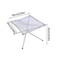 thumbnail image 2 of BKER Feu de Camping Portable en Maille d'Acier Inoxydable, Barbecue Pliable en Bois avec Sac Portable, 2 of 6