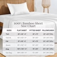 thumbnail image 5 of Lux Decor 100% Organic Viscose from Bamboo Sheets Set Twin - 3 Piece Ultra-Soft Luxury Cooling Bed Sheets, 16" Deep Pocket, Breathable & Hypoallergenic - White, 5 of 10