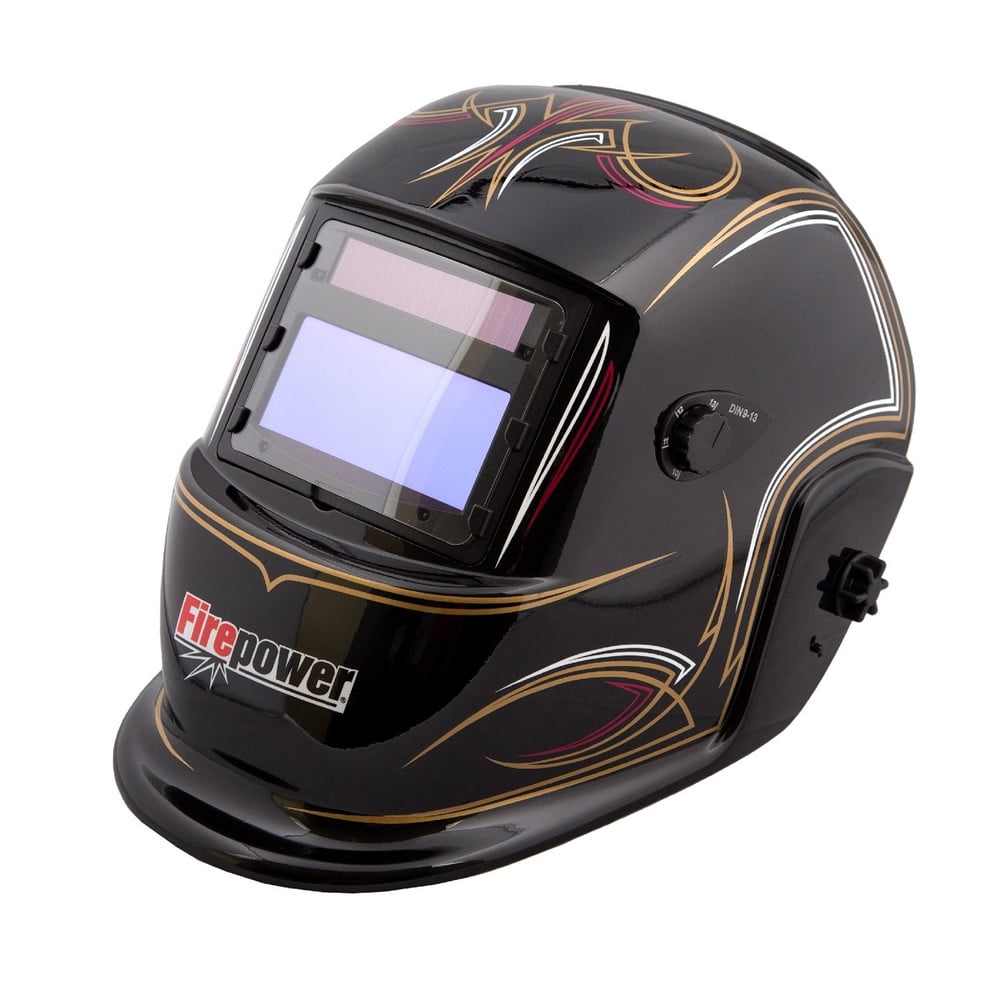 Black Solar Black Automatically Welding Helmet with Welding Helmet Accessories Adjustable Sweat Headband
