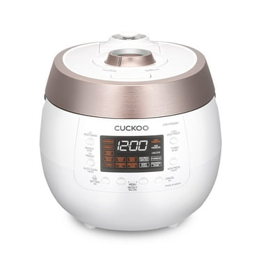 CUCKOO CRP-RT0609FW 6-Cup (Uncooked) / 12-Cup (Cooked) Twin Pressure Rice Cooker & Warmer (White)