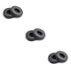 thumbnail image 4 of sweethay Almohadillas para los oídos, almohadillas para los oídos, almohadillas para los oídos, esponja auditiva redonda transpirable, piezas de Negro 3piezas, 4 of 8