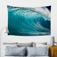 thumbnail image 6 of Shiartex Wave Print Tapestry Wall Hanging for Bedroom and Living Room 60*40in, 6 of 6