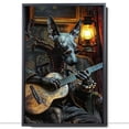 thumbnail image 2 of Xoloitzcuintli Dog and Guitar Picture Poster Unframe, Xoloitzcuintli Dog Canvas Frame Ready to Hang - Gifts For Women - Gifts For Women, 2 of 6