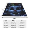 thumbnail image 4 of Lsque Five Nights At Freddy'S Pattern Fuzzy Fleece Throw Blanket Extra Large,Super Soft,Fluffy and Warm Blankets for Couch,Bed,All Season Use (), 4 of 7
