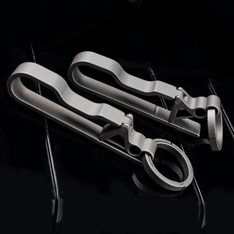 CEORPER Belt Key Clip,Titanium Carabiner Key chain Ring Holder for Belt Keychain Clip