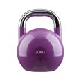 thumbnail image 1 of 20kg/44lbs Color Coated Fitness Kettlebell, Purple, 1 of 1