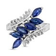 thumbnail image 1 of 0.025 CTW Diamond & Sapphire Ring, 14K Gold - Size 4.5, 1 of 1
