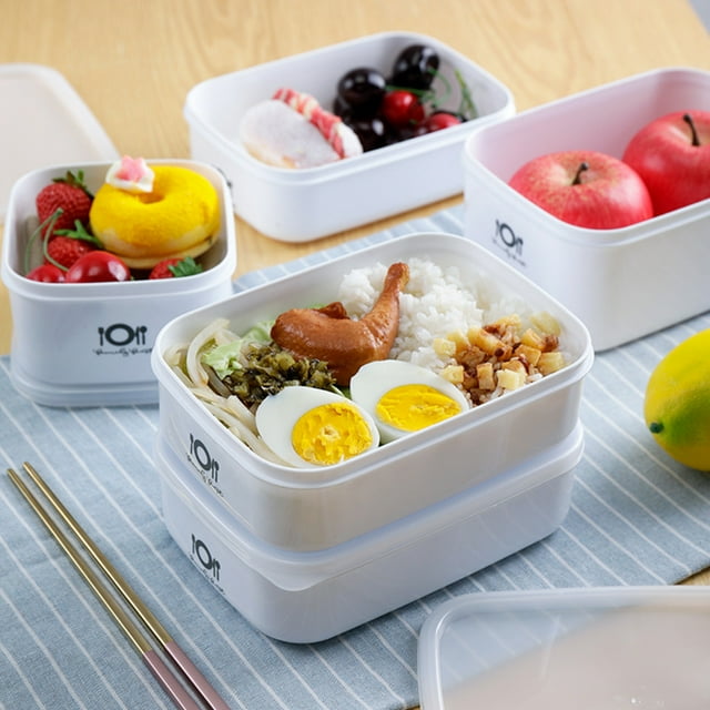 Lubelski 700/900/1000/1400ml Microwave Oven Lunch Box Leakproof Bento Food Container Multicolor