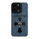 thumbnail image 5 of Funda personalizada para iPhone 15Pro de piel aterciopelada con tapa abatible en color verde moderno Far Peak Blue para hombre y mujer, 5 of 6