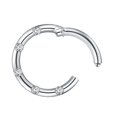 thumbnail image 5 of Pendientes de Moda Sunnimix Rhinestone 16G Plata, 5 of 5