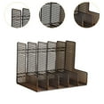 thumbnail image 6 of figatia Mesh File Holder File Organizer 5 Layer Document Rack Desktop Storage Rack Paper Folder Organizers for School Office, 6 of 8