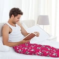 thumbnail image 5 of Bingfone Butterfly Mens All Over Print Sleep Pajama Pants-Large, 5 of 5