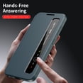 thumbnail image 2 of Kryonix for Samsung Galaxy S26 Ultra Smart Wallet Phone Case, Protective Cover with Smart Small Screen View, Finger Tap Control, Slim Design, Card Holder Pocket, PU Leather Flip Cover, Green, 2 of 8
