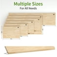 thumbnail image 4 of Butcher Block Counter Top, Solid Wood Unfinished Table Top for for DIY Washer Dryer, Island, Kitchen, Durable and Sturdy Birch Countertop, 1.5" Thickness, 25" W x 60" L, 4 of 8
