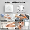 thumbnail image 6 of BN-LINK Electric Mini-Tank Water Heater - 2.7 Gallon Small Under Sink Instant Hot Water Heater, 120V 1440W Point of Use Compact Tank for Kitchen, Bathroom, Restaurant - Shelf, Wall, or Floor Mounted, 6 of 8