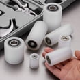 thumbnail image 4 of Uxcell 2 Pack Plastic Roller Wheel with Bearings, ID 15/64" (6mm)  x OD 25/32″ (20mm) x Length 25/32"(20mm), Guiding Wheel Flat Belt Idler (White), 4 of 5