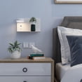 thumbnail image 4 of GROWTH TANK Queen Modern White Adjustable LED Wall Lamp Bedroom Bedside Reading Large, 4 of 8