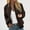Brown, variant on Womens Bomber Jacket Zip Up Casual Loose Jackets Lightweight Trendy Windbreaker Fall Coat Outerwear with Pockets