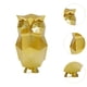 thumbnail image 5 of Esculturas geométricas abstractas Figuras de búho para la estantería del patio de oficina Oro, 5 of 8