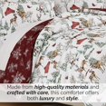 thumbnail image 4 of Southshore Fine Living, Inc. Christmas Comforter Queen Size with 2 Pillow Shams - White Christmas, 4 of 9
