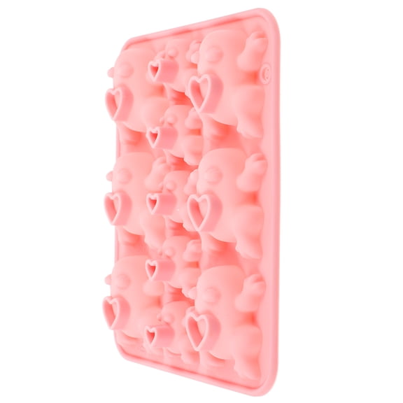 Soimiss Lovely Chocolate Mold Frog Chocolate Mold Pink 1Set for Professional Baking