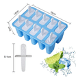 thumbnail image 3 of 10 Moldes Paletas Para Heladas Hielos Silicon Gelatinas Xtellar azul, 3 of 3