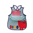 thumbnail image 3 of Infant Eating Cute Baby Bib Waterproof Feeding Apron Boy Girl Cartoon Towel Kids Toddler Spring/Summer Thin Vest Silicone (95cm-105cm,Crazy Car), 3 of 7