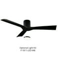 thumbnail image 2 of Aviator 54" Matte Black Smart Flush Mount Ceiling Fan with Remote Control, 2 of 10
