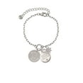 thumbnail image 2 of Delight Jewelry Stainless Steel You are Llamazing Llama Disc - Silvertone Discover Dream Explore Zoey Charm Bracelet, 6.5+2" Extender, 2 of 4