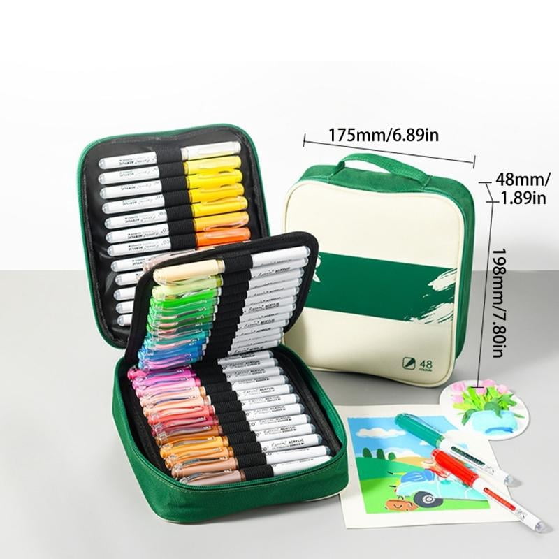 CEORPER Artist Acrylic Markers With Quick Dry Formulas Ergonomic Barrels For Drawing