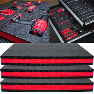 6 Pcs Tool Box Foa Inserts For Cases 22 X 18 X 1 Inch Tool Box Liner