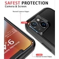 thumbnail image 4 of Diverbox for iPhone 14 Case [Shockproof] [Dropproof] [Tempered Glass Screen + Camera Lens Protector],Heavy Duty Protection Phone Case Cover for Apple iPhone 14 (Black), 4 of 8