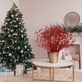 thumbnail image 4 of 15 Pack Artificial Glitter Berry Stem Ornaments 15.7 Inches Fake Christmas Picks Decorative Glitter Sticks for Christmas Tree DIY Wreath Crafts Gift Fireplace Holiday Home Decor (White), 4 of 5