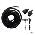 thumbnail image 3 of 7Pcs/Set Front Windscreen Wiper Arm Washer Nozzle Jet 4 Way Check Valve 2M Tube Pipe Hose T Y Connector Straight, 3 of 5