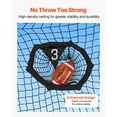 thumbnail image 5 of KFFKFF 6 x 6 ft Football Throwing Practice Net, Training Target Net with 5 Pockets, Durable Knotless Design with Straps and Carry Bag, Enhance Quarterback Throwing Precision, Black, 5 of 9