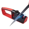 thumbnail image 1 of Knife Sharpeners with 6 Adjustable Angle 3-Stage Coarse and Fine Grinding Non Slip Hand Held Manual Knife and Scissor Sharpener Knife for Kitchen / Home, 1 of 7