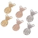 thumbnail image 1 of 6 unids / pack colgante de de tres colores conector en apariencia de hallazgos de joyería para collar / / pendientes de bricolaje perfecl Encantos colgantes de piña, 1 of 8