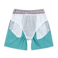 thumbnail image 3 of Spazoro Boys Swim Trunks with Mesh Liner, Summer Quick Dry Breathable Elastic Waist Beach Board Shorts Green Size 6, 3 of 9