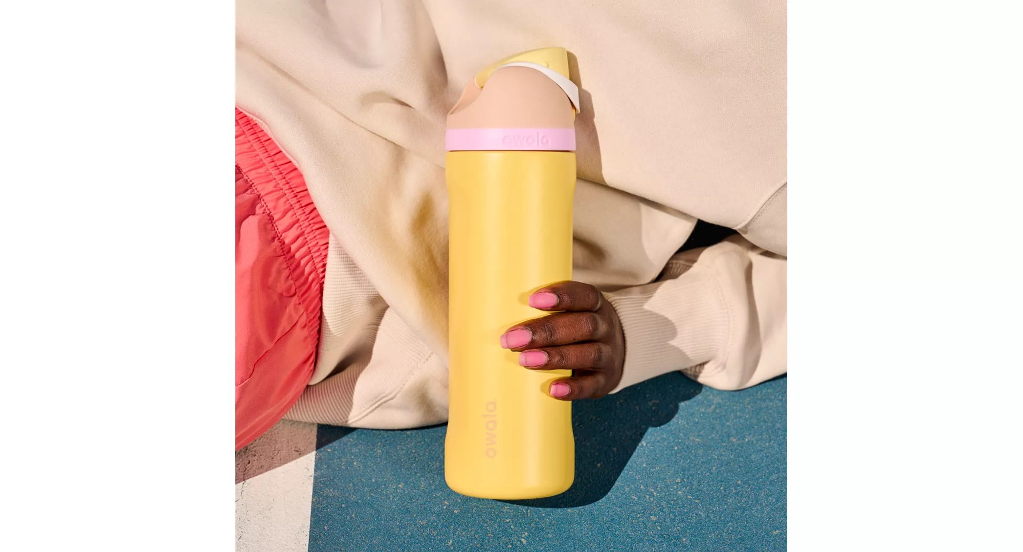 Owala FreeSip Insulated 24 oz Spring Fling Stainless Steel Water Bottle