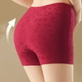 thumbnail image 5 of High Waist Underwear Women Slip Shorts for Women High Waist Leggings Shorts Soft Stretch Boyshorts Panties Under Dress Underwear Shorts Red L, 5 of 6