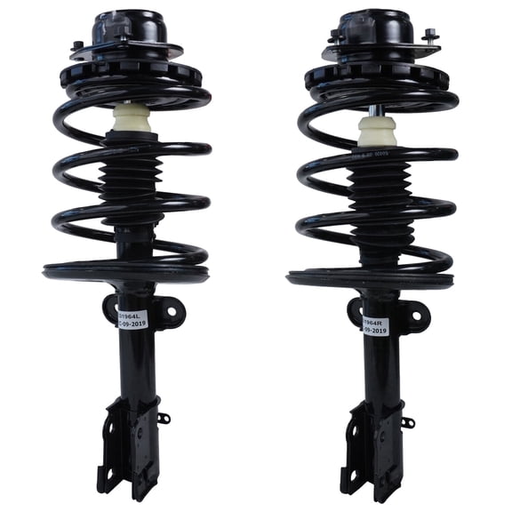 Detroit Axle - 2pc Front Struts for Chrysler Town & Country Dodge Grand Caravan Plymouth Voyager, Struts & Coil Spring Assembly 2000 Replacement