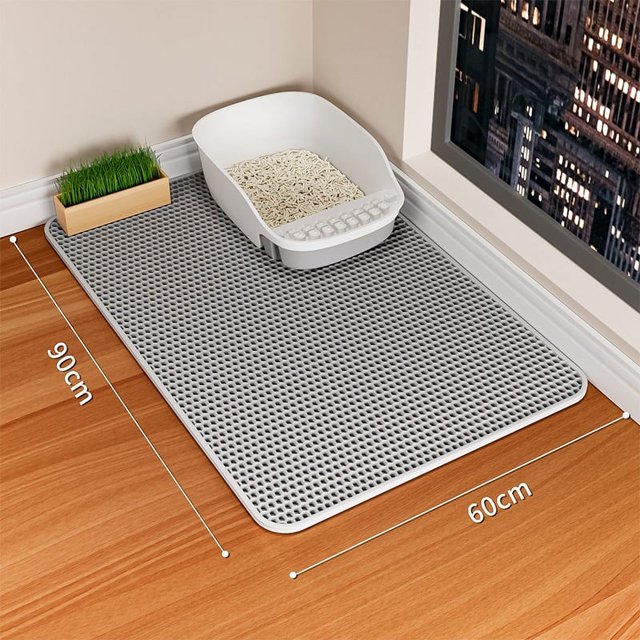Waterproof Pet Sand Pad, Double Honeycomb Design, Foldable EVA Pet Sand Capture Pad, Easy To Clean-ZJKDGJKJ